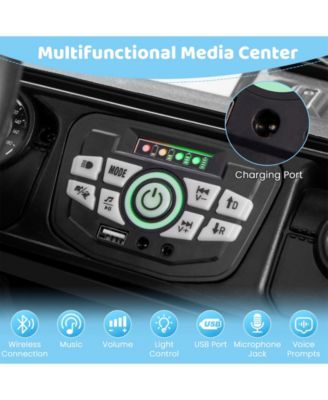 12V Electric Kids Ride on Truck with Remote Control and Music-Black