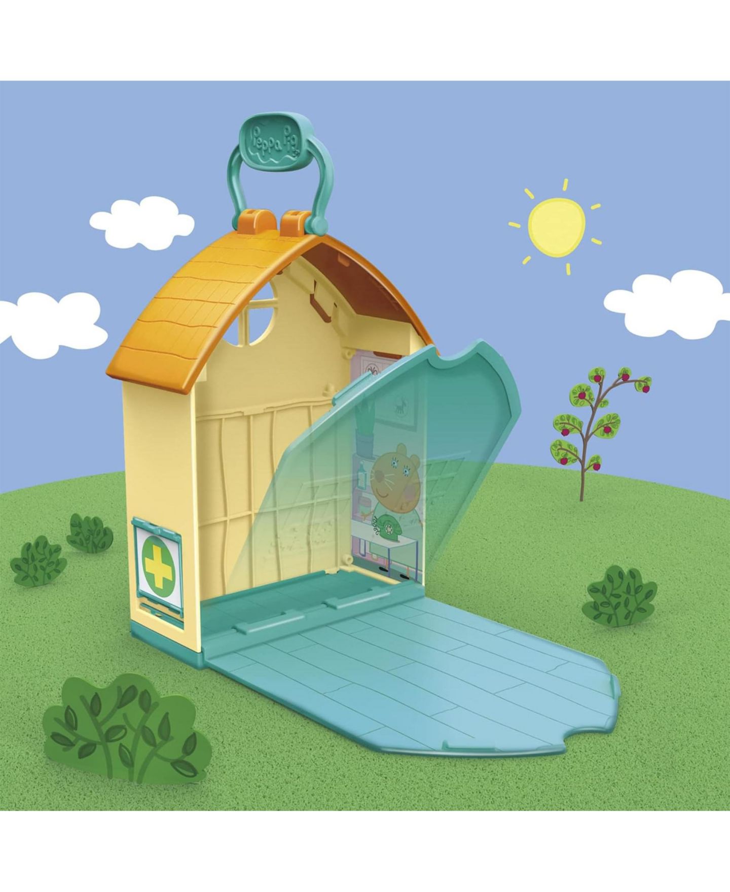 Детский игровой набор Hasbro Peppa Pig Visits the Vet Interactive 4-Piece Playset, Ages 3+, цвет: Жёлтый / Фиолетовый — фото 5