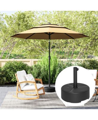 Outsunny Round Patio Umbrella Base Holder, Outdoor Umbrella Sd,