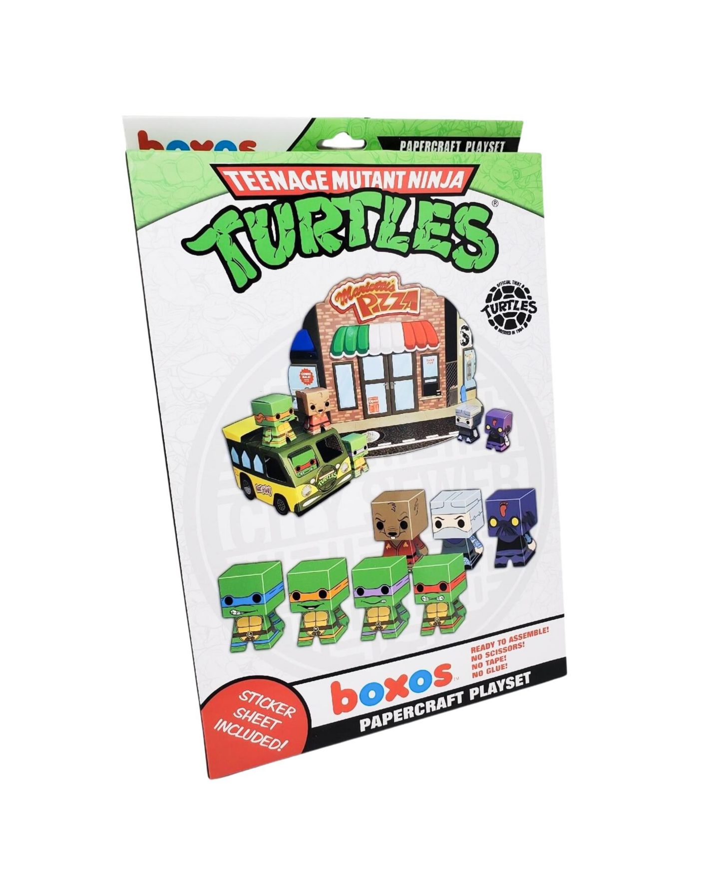Детский игровой набор Funko Teenage Mutant Ninja Turtles Papercraft Activity Playset, Ages 3+ — фото 5
