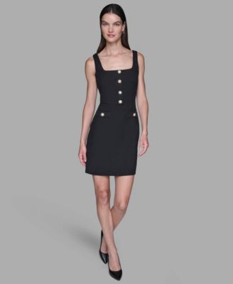 Women's Square Neck Sheath Dress