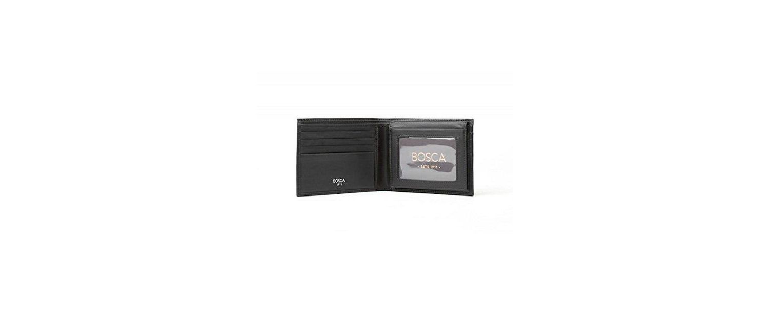 Men's Nappa Vitello Credit Wallet with I.D. Passcase