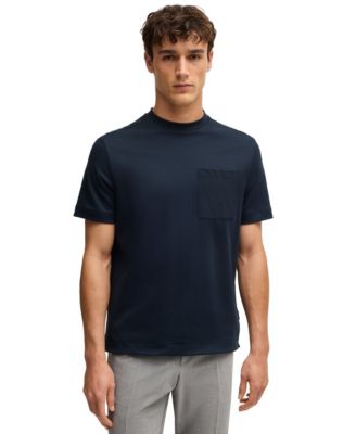 Hugo Boss - Men's Tonal Trim Cotton-Blend T-Shirt