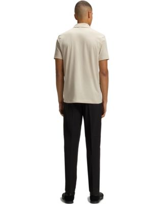 Men's Hopsack Panelling Paddy Polo Shirt