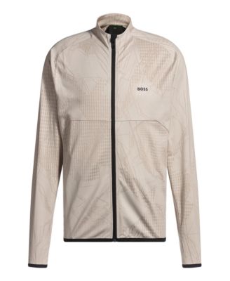 Men's Jacquard Pattern Active Zip-Up Sweatshirt