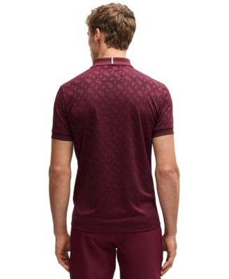 Men's Monogram Jacquard Quick-Dry Polo Shirt