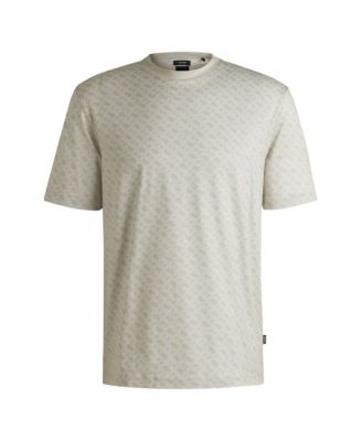 Men's Printed Monogram Cotton Regular-Fit T-Shirt