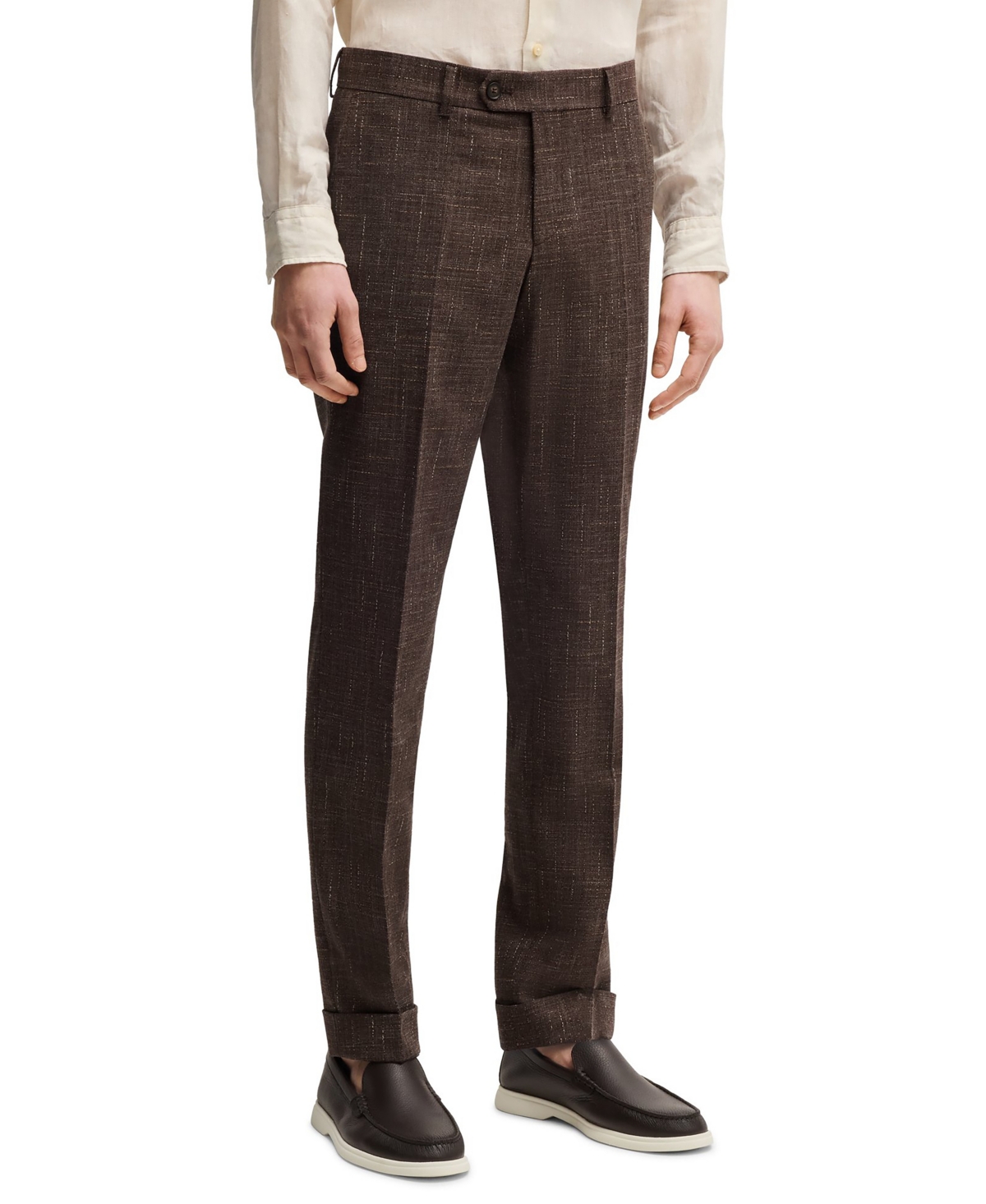 Boss by Hugo Men's Patterned Tweed Two-Piece Suit