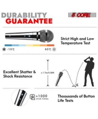 Microphone XLR Dynamic Karaoke Singing Handheld Microfono Professional Vocal DJ Music Mic - 2PCS