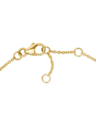 Sapphires(0.28 ct. t.w.) and Vanilla Diamond (0.38 ct. t.w.) Bracelet in 14k Honey Gold