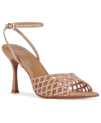 Women's Lattix Caged Jelly Mid-Heel Dress Sandals