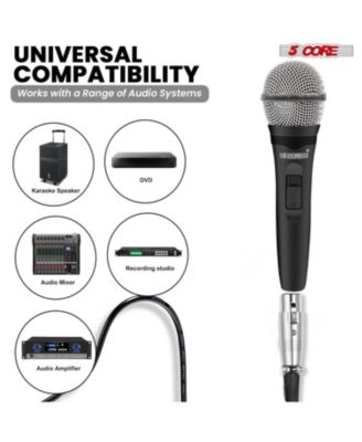 Microphone For Singing Karaoke Mic XLR Dynamic Mic Cardioid Unidirectional Microfono - 2PCS
