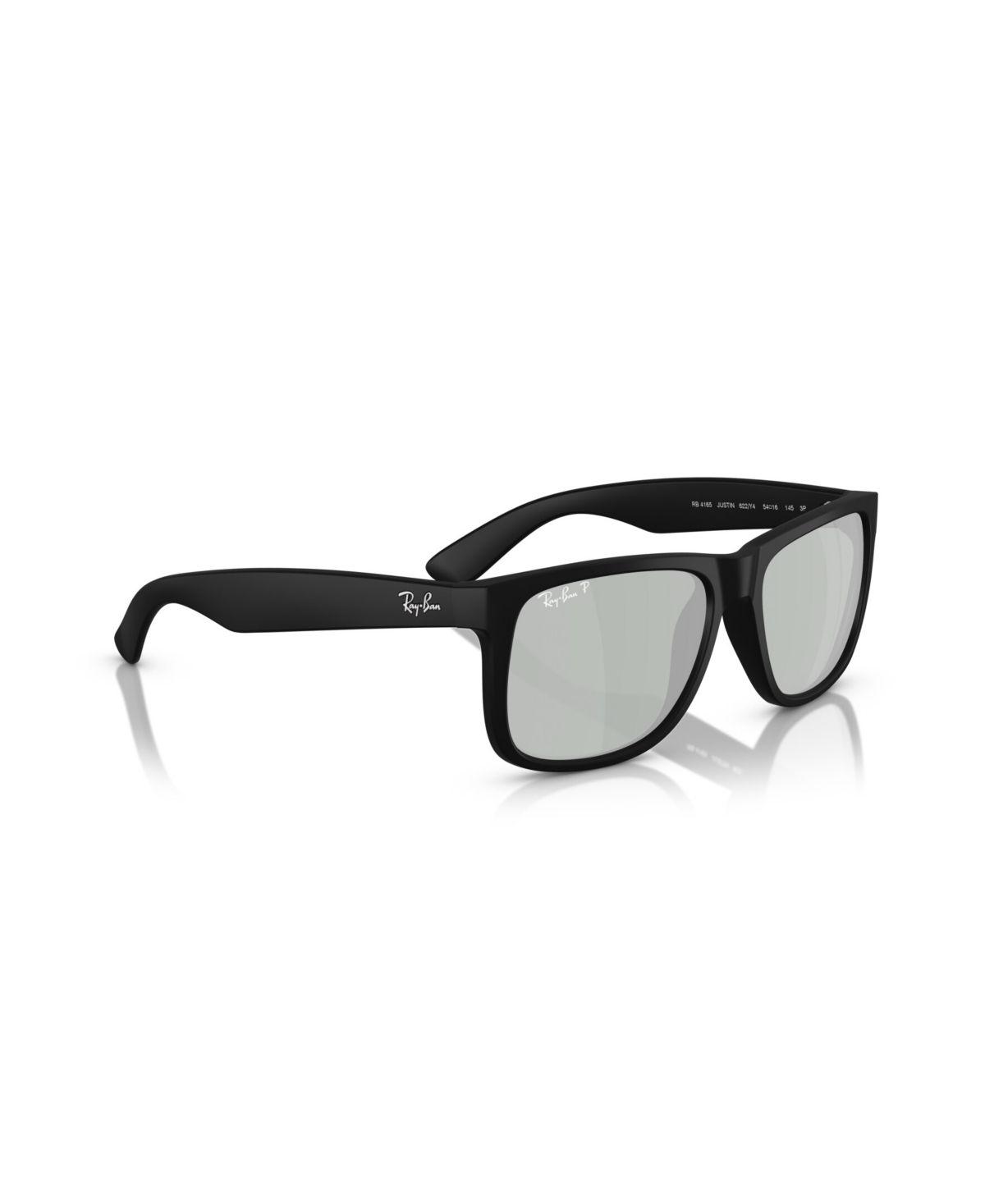 Ray Ban Men's Polarized Sunglasses, Justin Rb4165 In Black