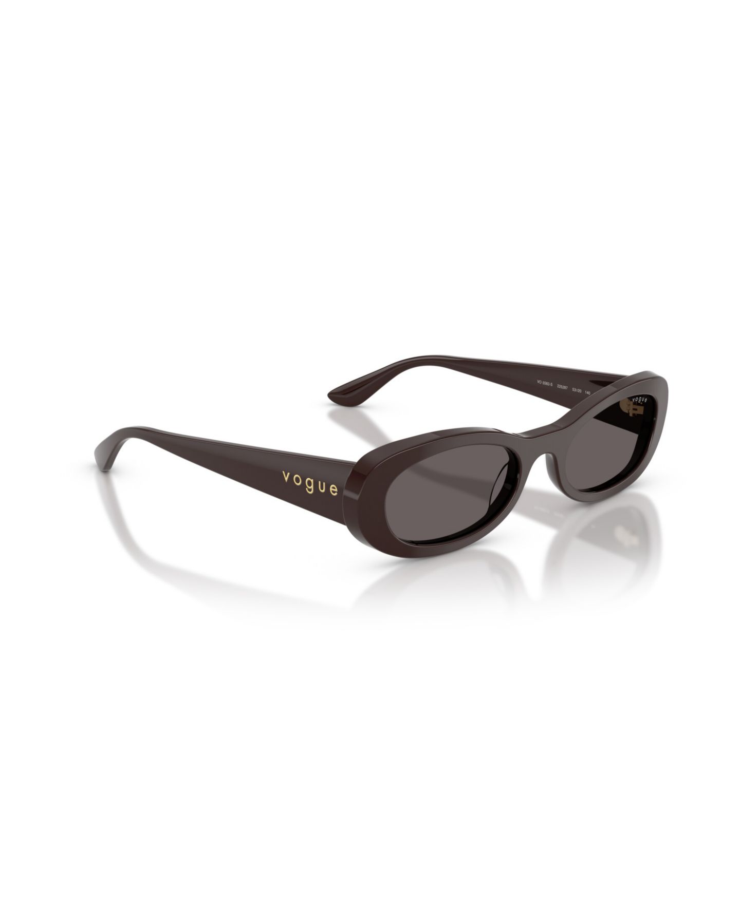 Женские солнцезащитные очки Vogue Eyewear Oval Sunglasses, VO5582S, цвет: Коричневый / Серый — фото 2