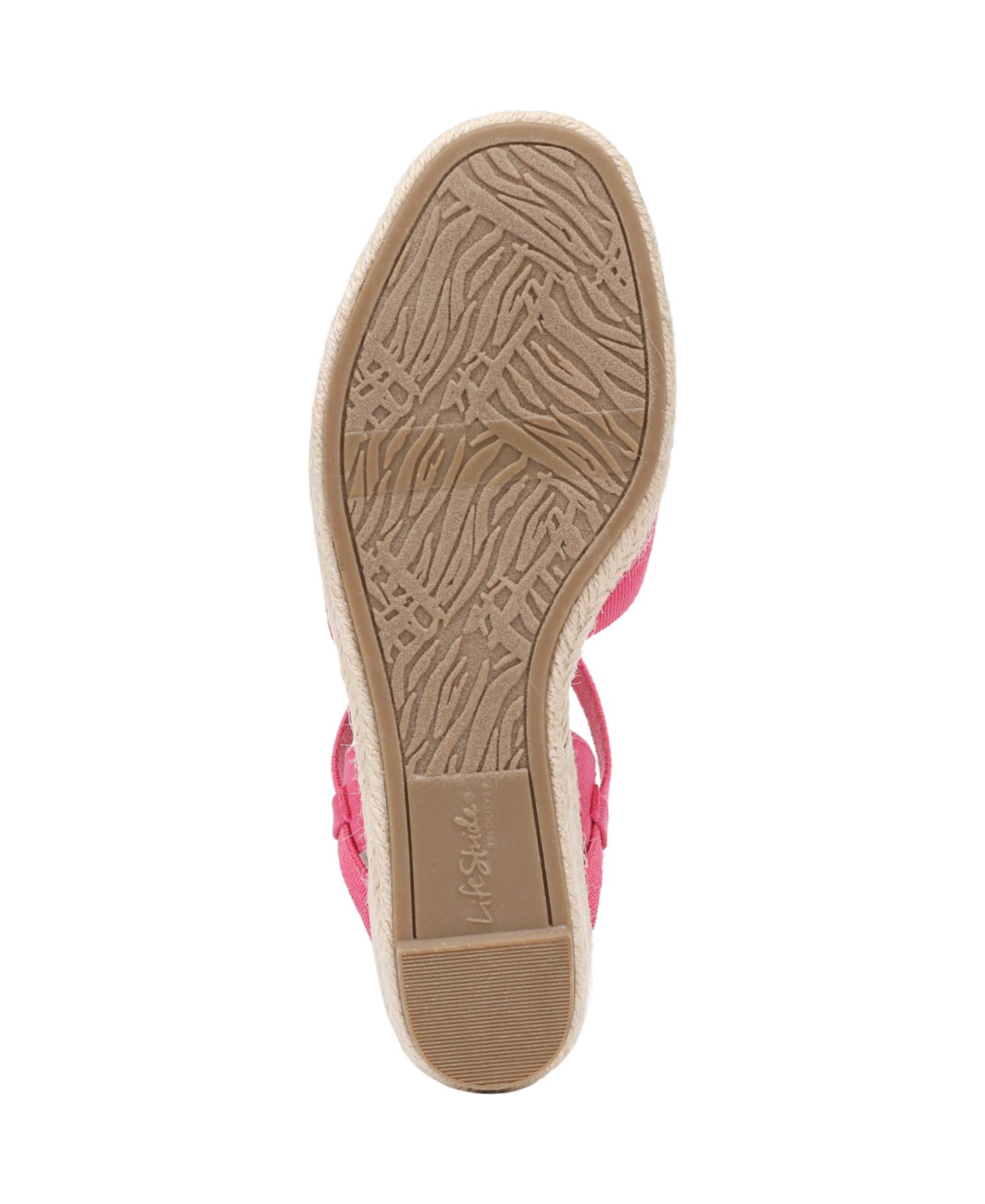 Женские сандалии LifeStride Pilar Espadrille Wedge, цвет: Розовый — фото 6