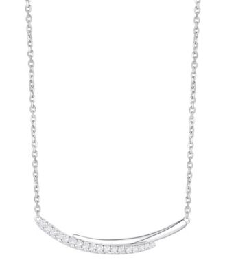 Macy's - Diamond Necklace (1/5 ct. t.w.) in Sterling Silver