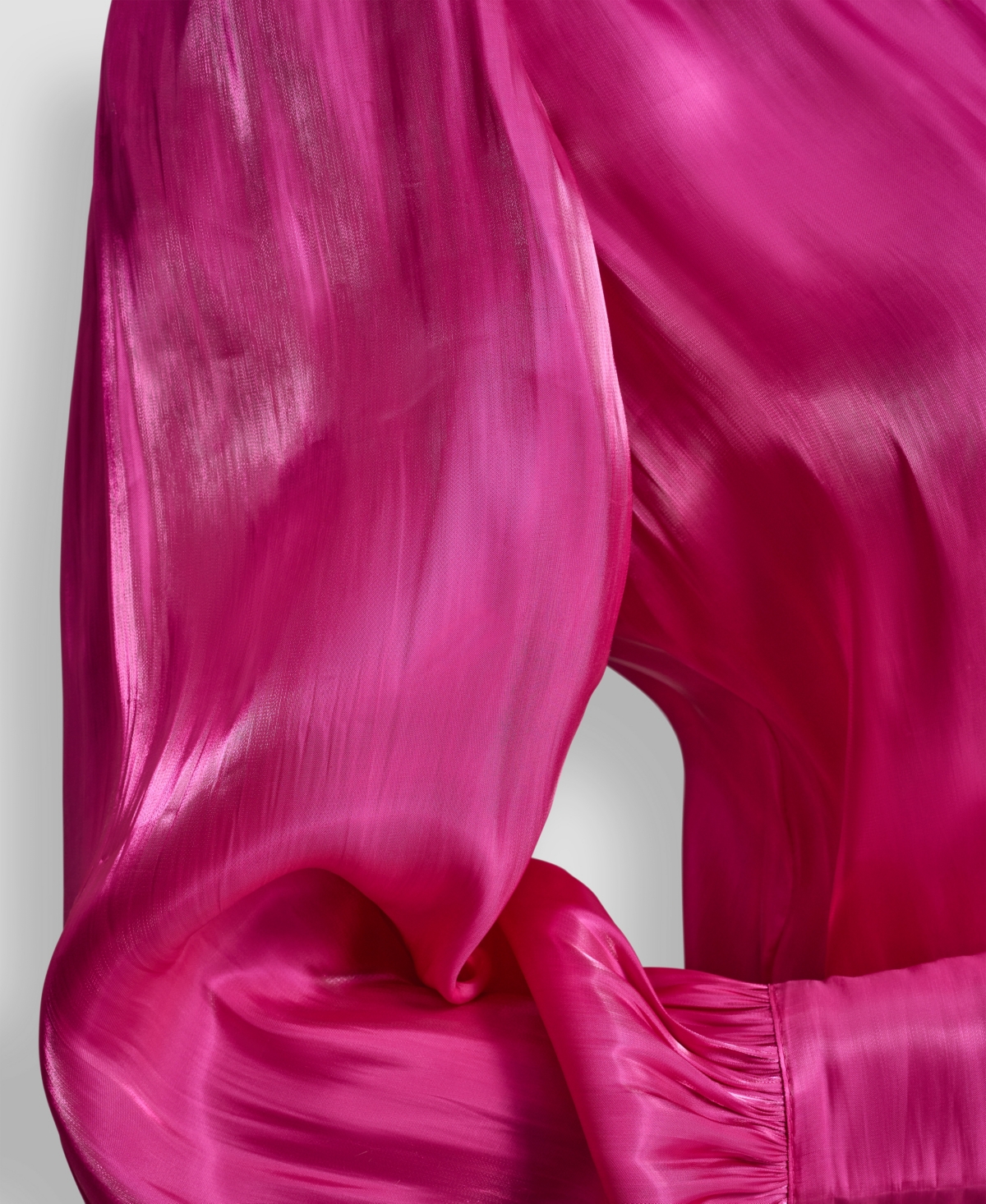 Dkny Petite Balloon-sleeve Blouse In Pink