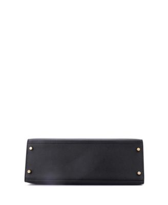  Kelly 32 Handbag Black Epsom with Gold Hardware