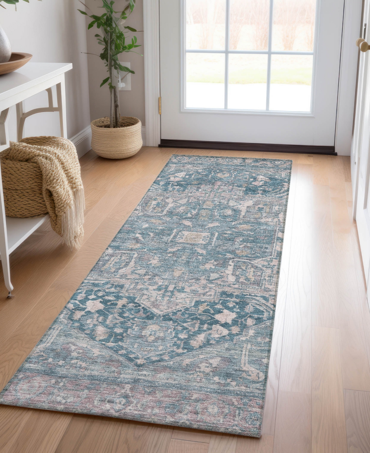 Dalyn Solace Sl14 2'3"x7'6" Runner Area Rug In Blue