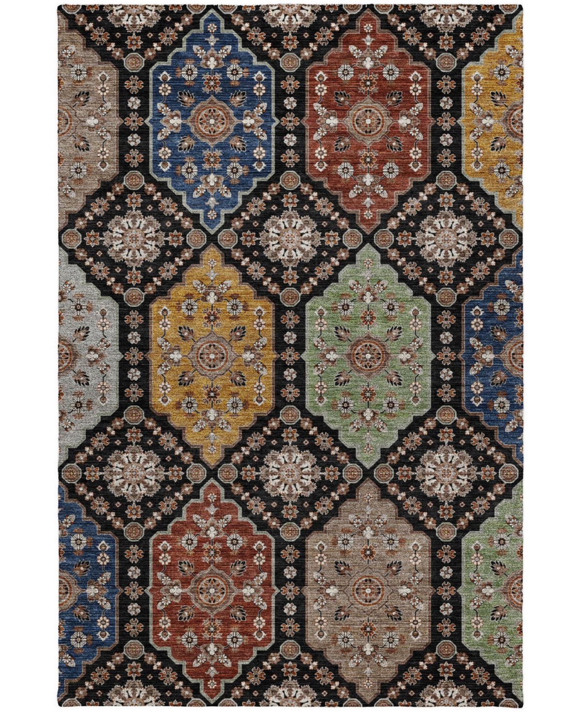 Dalyn Silk Road Sr7 10'x14' Area Rug In Black