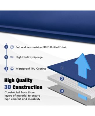 Self-inflating Lightweight Folding Foam Sleeping Cot with Storage bag