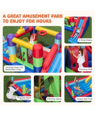 Inflatable Bounce House with 680W Blower and Ball Pit