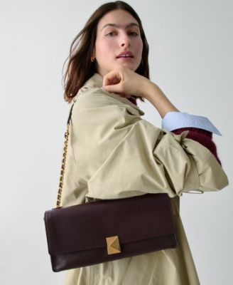 Deco Fine Grain Leather Soft Shoulder Bag