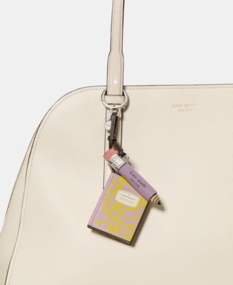 Smooth Leather Composition Book Bag Charms