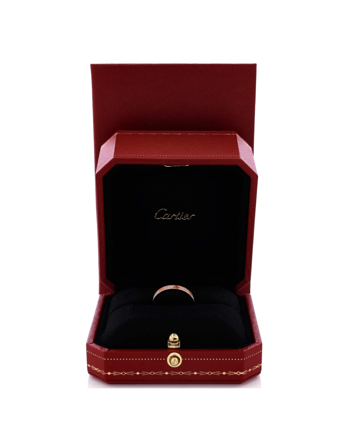 Pre-Owned Cartier Love Wedding Band Pave Diamonds Ring