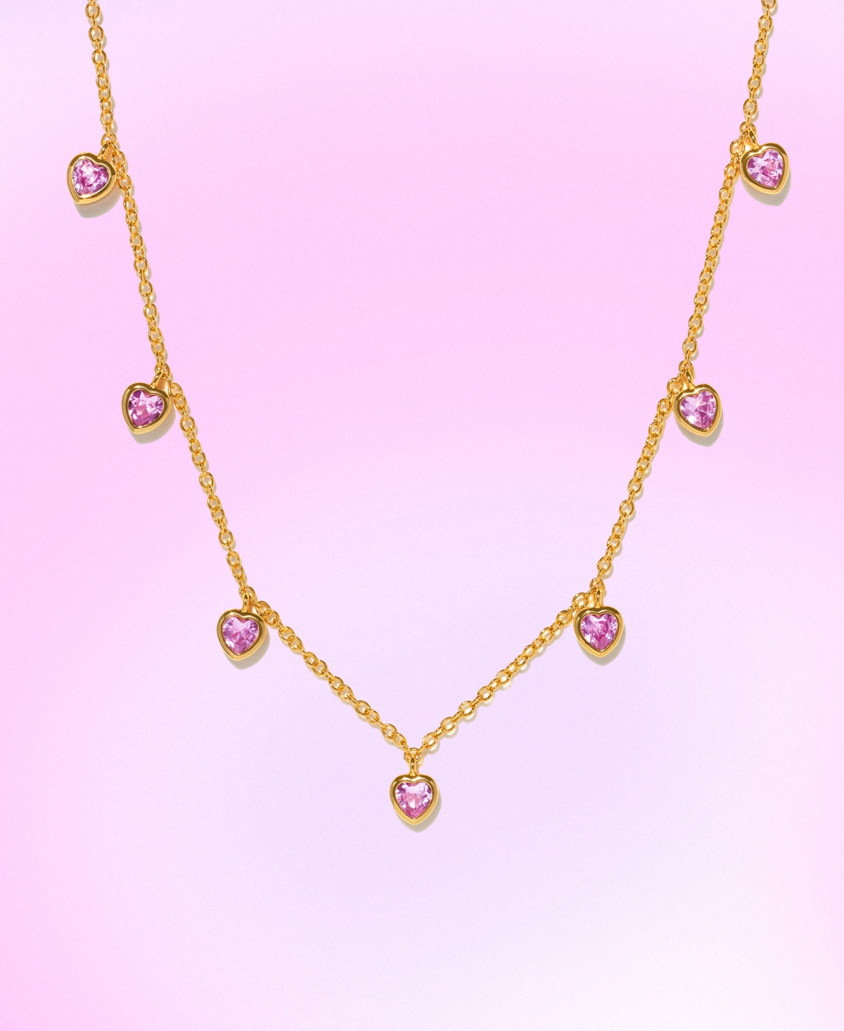 Girls Crew Crystal Te Amo Gold Plated Anklet