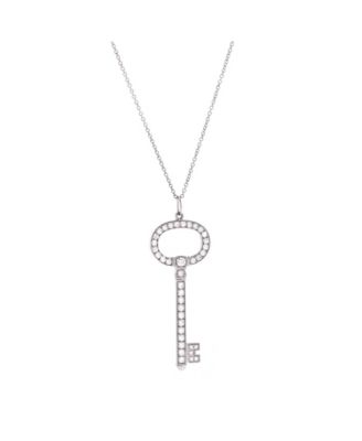 Oval Key Pendant Necklace