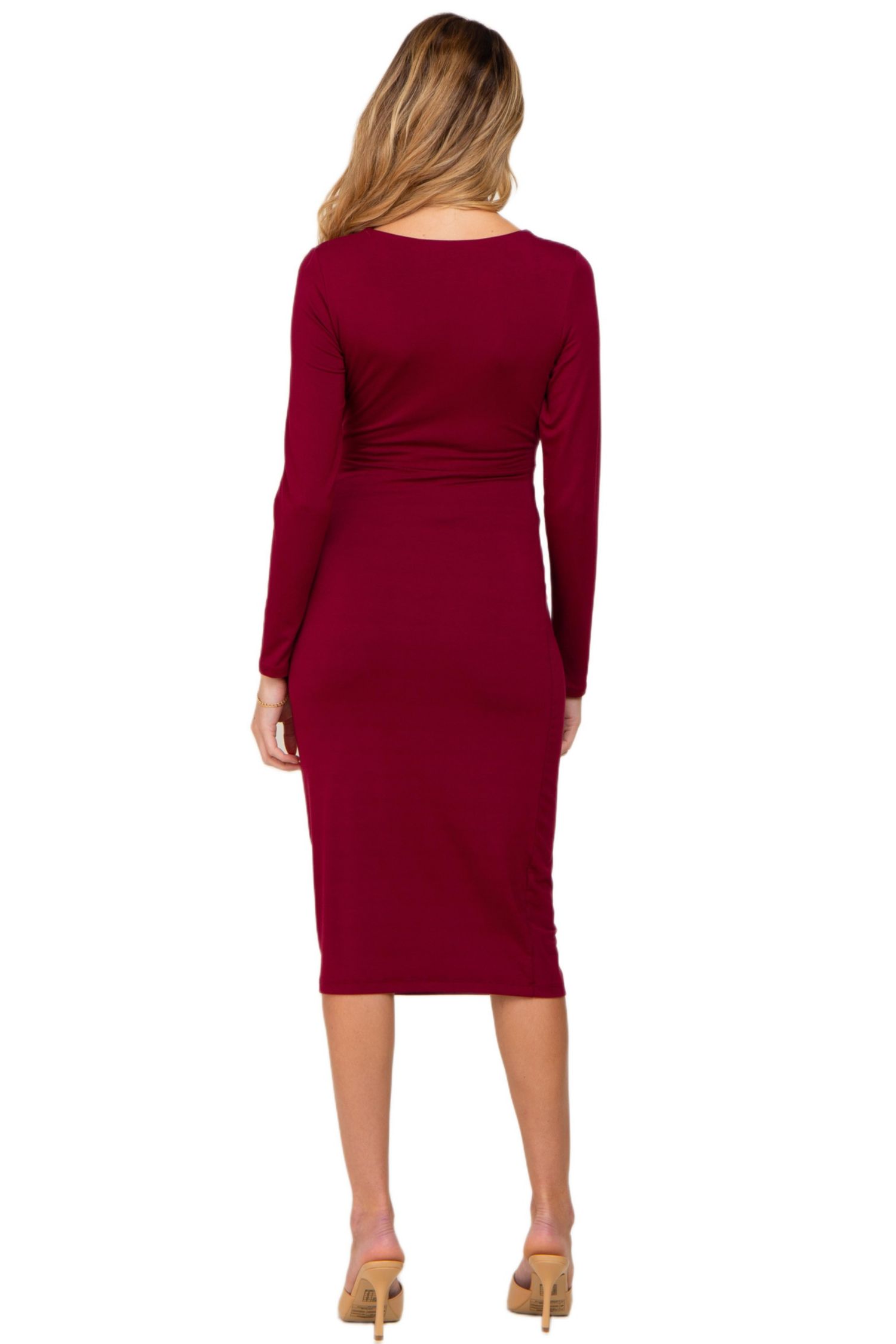 Women's Basic Square Neck Midi Dress