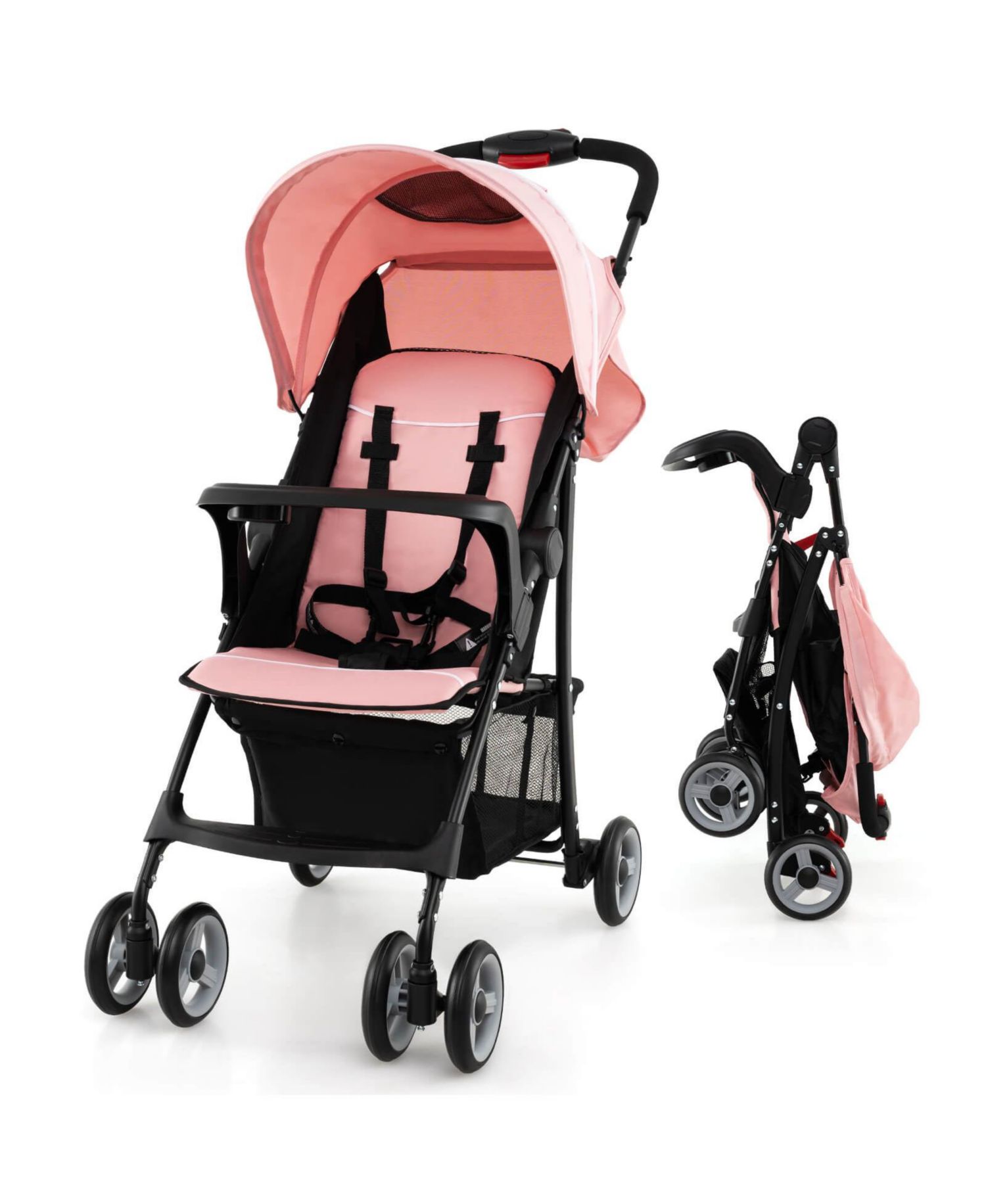 / Foldable, Lightweight, Travel-friendly, 5-Point Safety System / Toddler Stroller
