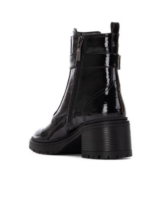 Women's Patent Leather Heeled Ankle Booties By XTI