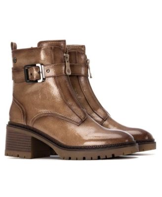 Women's Patent Leather Heeled Ankle Booties By XTI