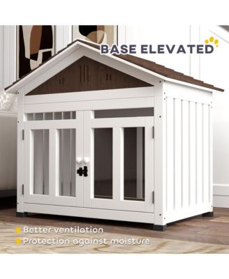 40"L Dog House Outdoor Indoor for Small, Medium, Large Dogs