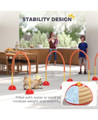 4 Piece Dog Agility Equipment w/ 4 Adjustable Width Doors, Carry Bag