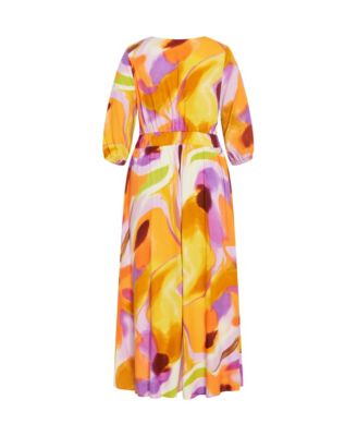 Women's Swirl Tie Print Dress