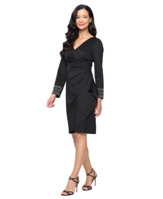 Alex Evenings - Women's Short Stretch Scuba Crepe Dress