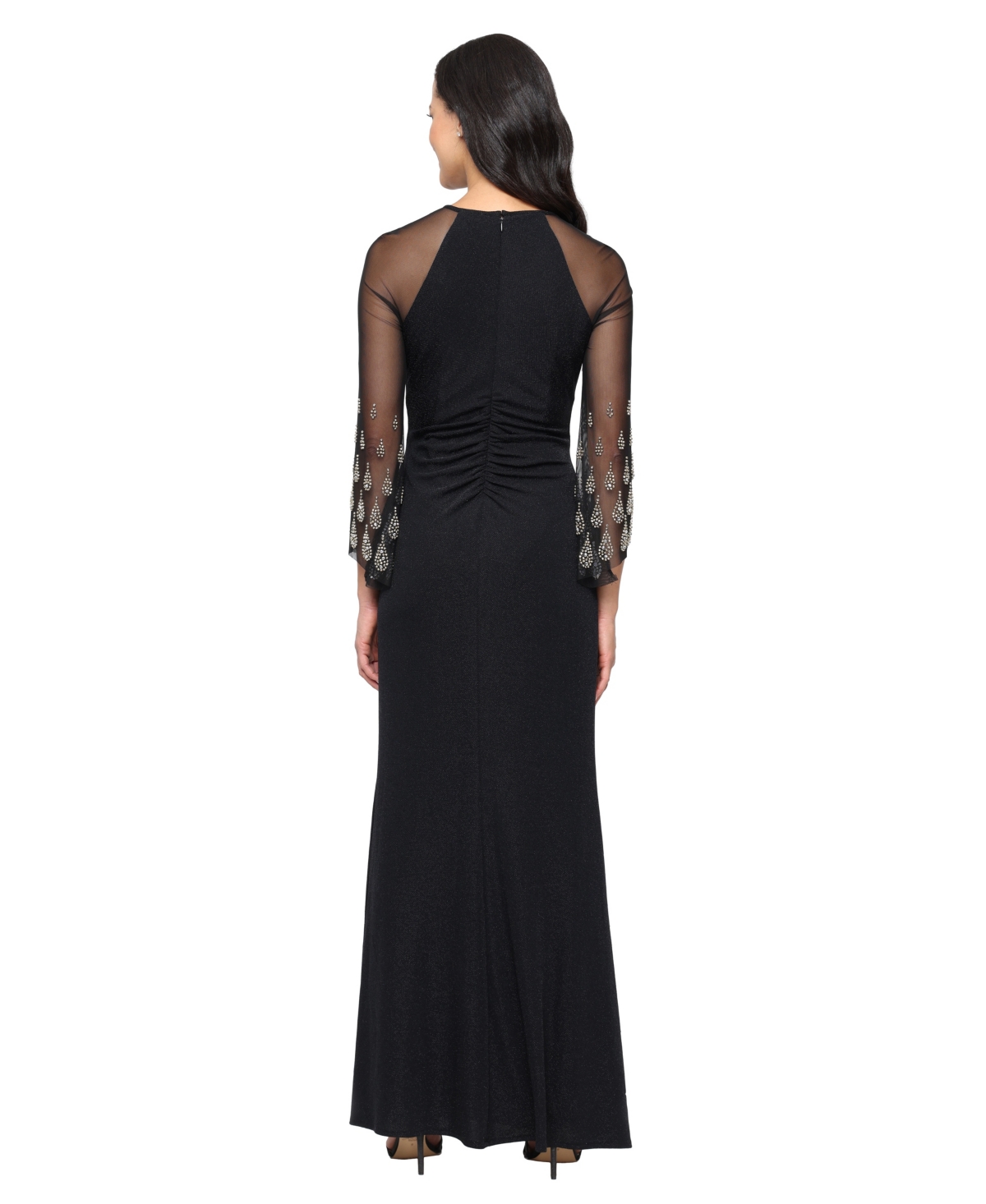 Alex Evenings Women's Long Metallic Gown