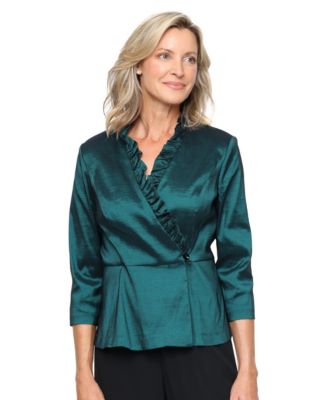 Alex Evenings - Women's Taffeta Blouse