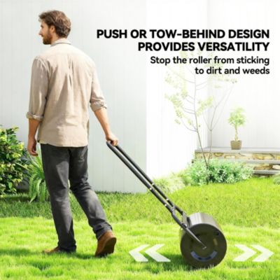 Push/Tow Lawn Roller for Yard and Sod Flattening