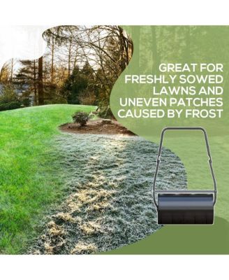 46L Lawn Roller, Push/Tow Behind Sod Roller with U Shaped Handle