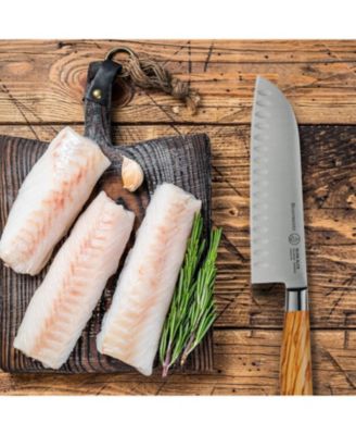 Oliva Elite Kullenschliff Santoku Knife / 7"