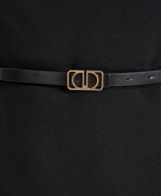 Women's 3/4 Sleeve Asymmetric Neck Sheath Dress