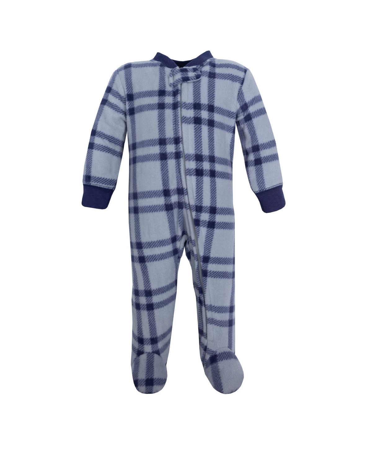 Hudson Baby Boys Fleece Sleep and Play, Construction Trucks, 0-3 Months