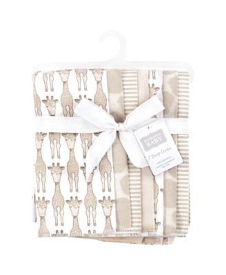 Cotton Flannel Burp Cloths 7-Pack, Giraffe , One Size