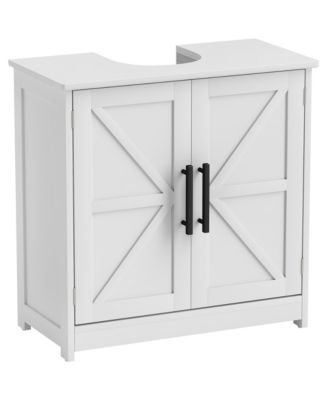 Pedestal Sink Storage Cabinet, Bathroom Sink Cabinet, Light