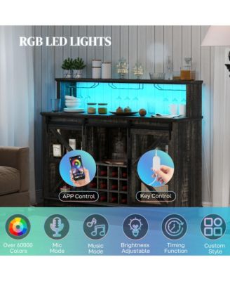 Bar Cabinet with Lights Wine Bar Cabinet Distressed