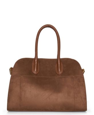 Aurora Top Handle Suede Tassel Medium Satchel Bag